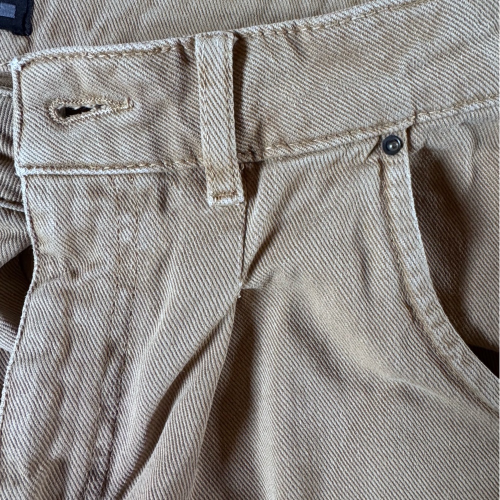 Zara Tan High-Waisted Barrel Pants - 4 - Picture 6 of 8